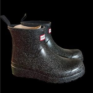 Size 8 - Hunter Women's PLAY™ Starcloud Glitter Short Rain Boot brand new no box